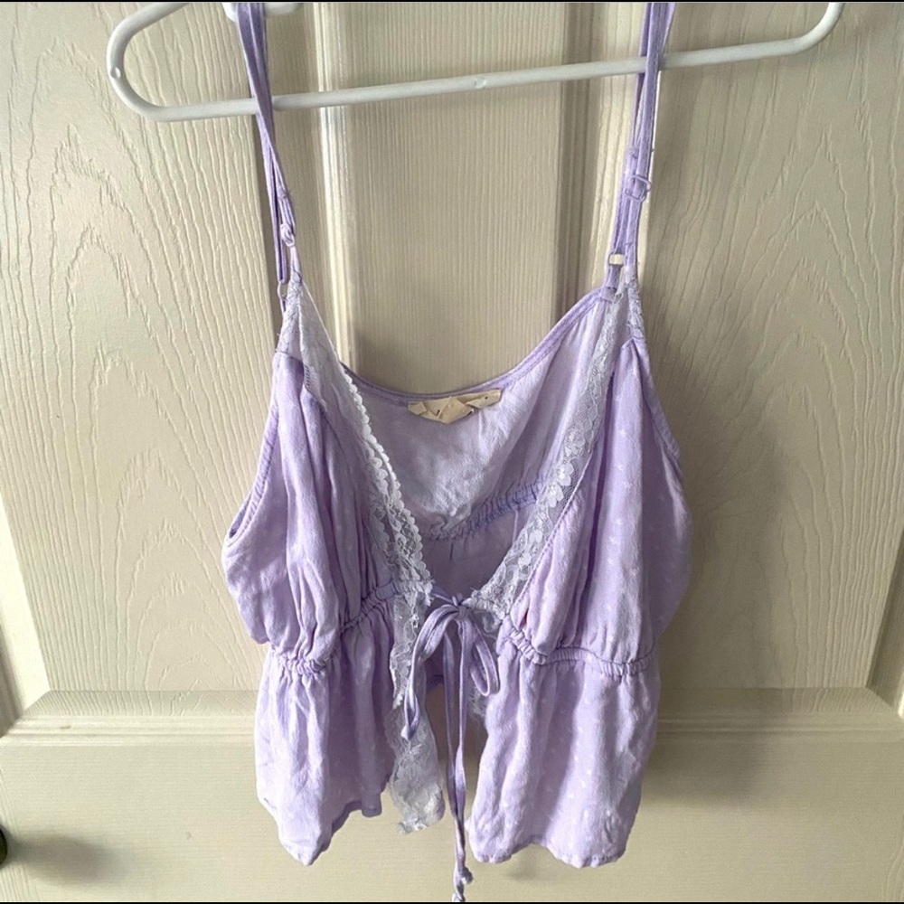 PacSun LA Hearts Front-Tie Top